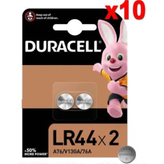 Piles Boutons Alcalines DURACELL LR44 76A/A76 | Smarty Paris